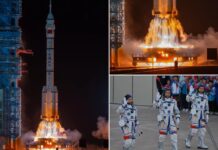 China launches Shenzhou 23 spacecraft with 1 of 3 astronauts set for yearlong stay