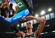Victor Wembanyama lets emotions flow during Spurs’ celebration after reaching his first NBA Finals