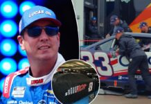 NASCAR garage watches in tearful silence as Kyle Busch’s former car is unloaded at track