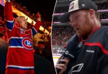 Frederik Andersen gets emotional on ice after death of his agent Claude Lemieux