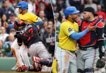 Red Sox’s Willson Contreras sets off another benches-clearing incident after home plate collision
