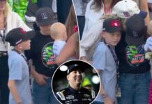 Kyle Larson’s son supports Brexton Busch during tender Coca-Cola 600 moment honoring Kyle