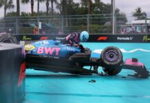 Isack Hadjar and Pierre Gasly crash out in dramatic Miami GP incidents