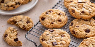 Salted Caramel Chocolate Chip Cookies