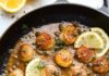 Lemon Pan Seared Scallops