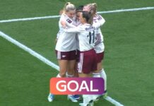 Russo nets double as Arsenal secure second place in WSL