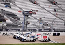 NASCAR Cup Nashville starting lineup: Denny Hamlin on pole as qualifying cancelled