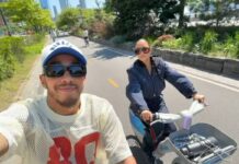 Lewis Hamilton posts sweet snap of Kim Kardashian with his helmet after controversial F1 weekend