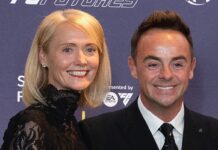 Ant McPartlin’s wife Anne-Marie looks incredibly glam in lace dress with blonde bob