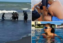 Teen girl loses leg in shark attack 10 minutes from where boy, 11, was mauled a day earlier