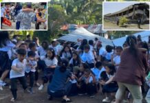 Terrified Philippine school kids cry out in fear as deadly 7.8 magnitude earthquake rocks region