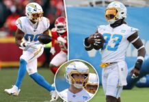 Chargers TE room completely molded in Jim Harbaugh’s ‘square-jawed image’