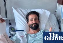 ‘This is it’: mauled US hiker recalls moment grizzly locked eyes with him