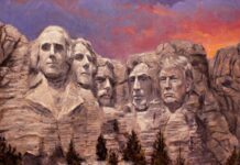 Trump Shares AI-Generated Mount Rushmore Image Featuring Himself