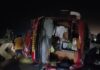 15 Passengers Injured in Private Travels Bus Accident in Khammam