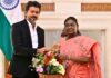 TN CM Vijay in Delhi, Visits Prez Murmu, To Meet Rahul, Sonia Gandhi