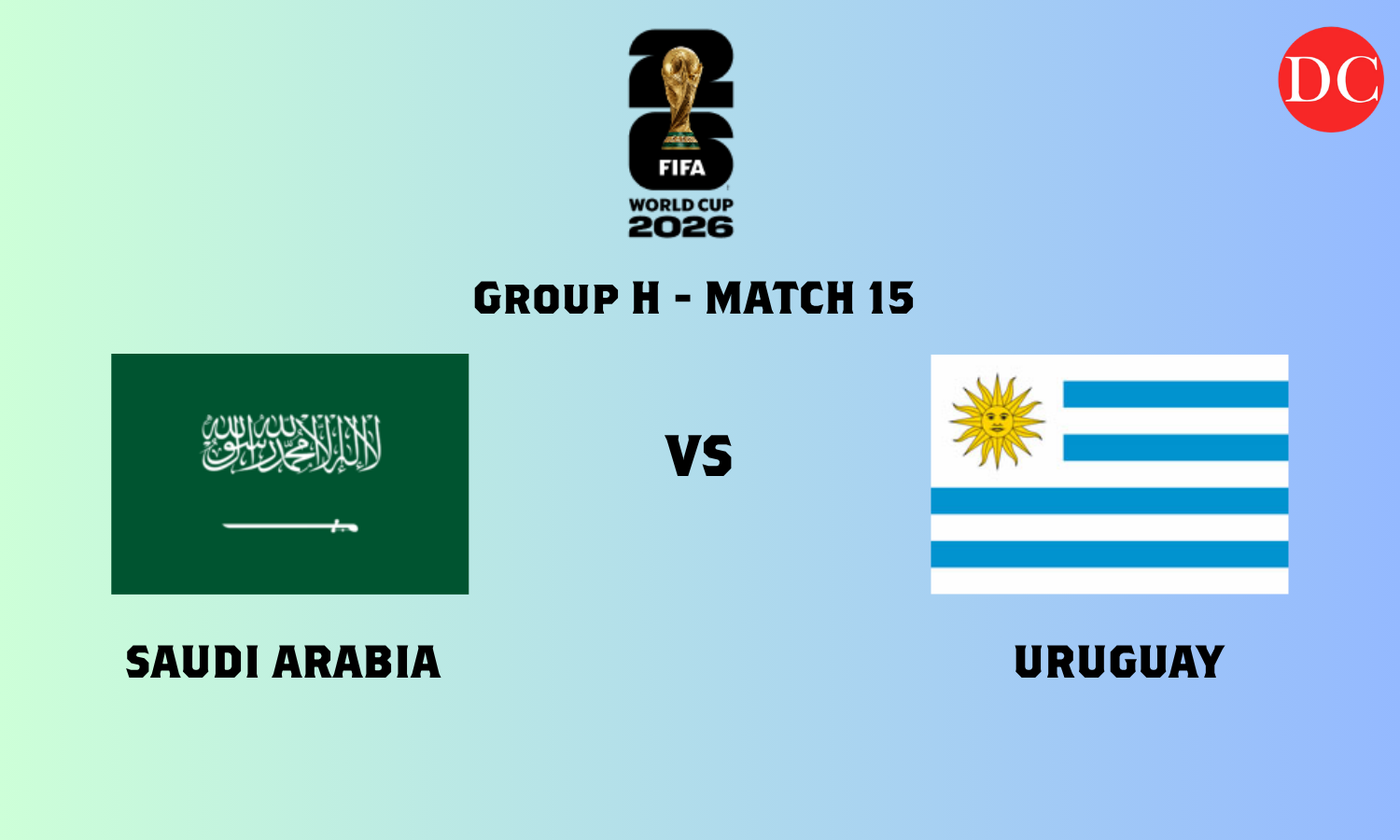 FIFA World Cup 2026: Saudi Arabia vs Uruguay at Miami Stadium