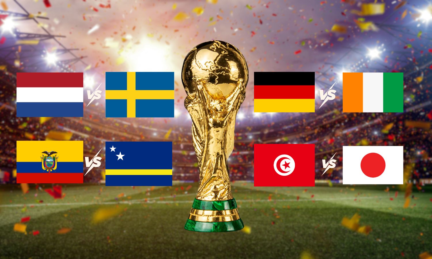FIFA World Cup: Netherlands, Germany, Japan in Action on Game Day 10