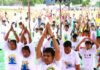 Large Turnout For Yoga Day Fete In Nalgonda, Khammam