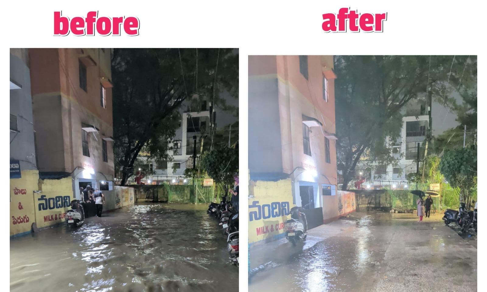 Cyberabad Receives 12 cm Overnight Rainfall, Intense Spells Lash Several Areas