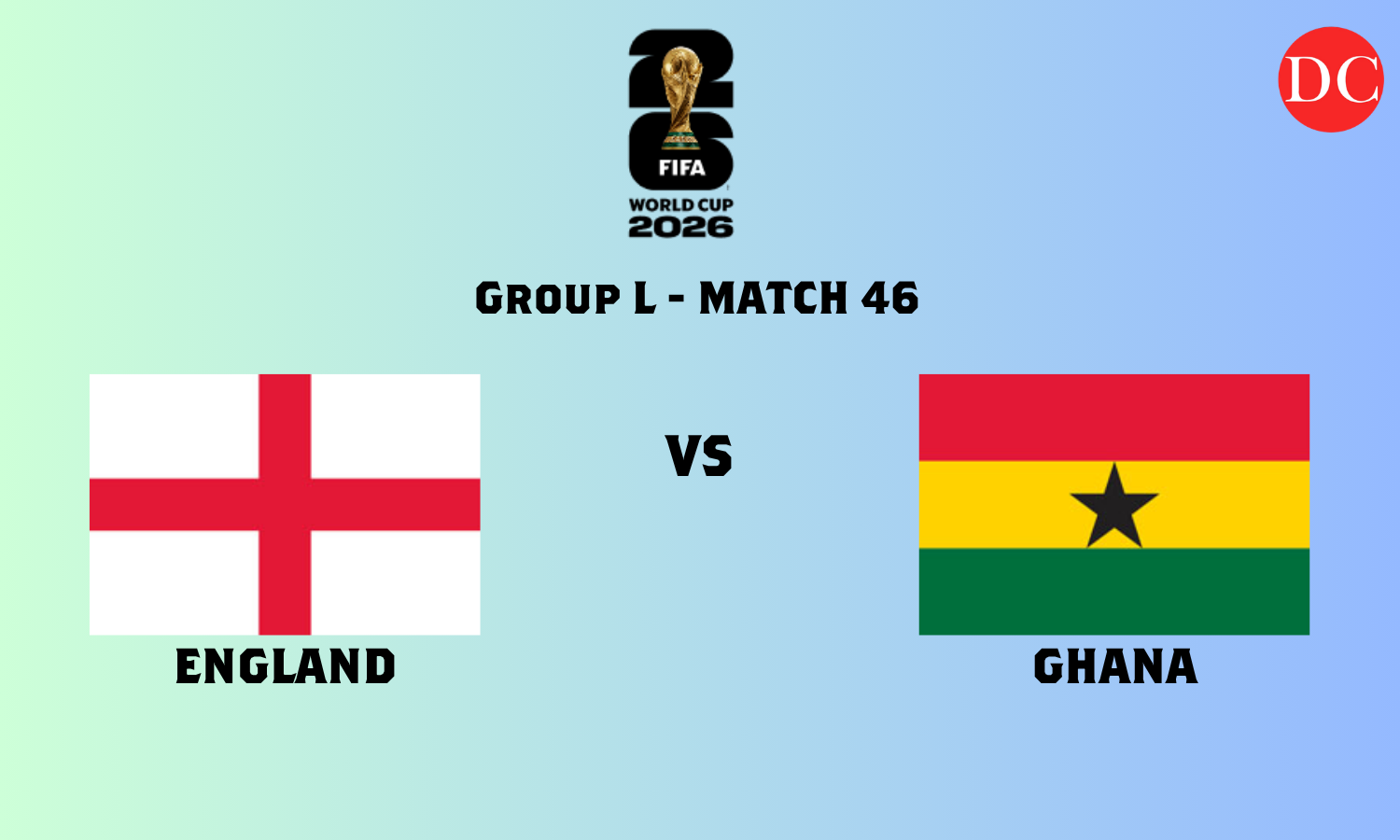 FIFA World Cup 2026 LIVE: England vs Ghana at Boston Stadium