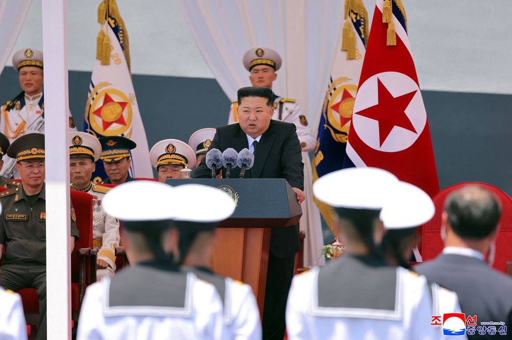 North Korea’s Kim Jong Un Shows Off New Nuclear Warship Amid Global Uncertainty