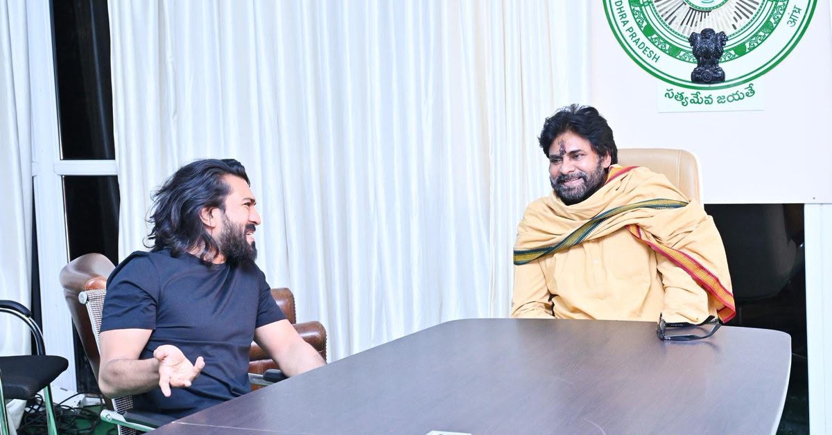 Ram Charan’s Cozy Evening With Pawan Kalyan Sparks Major Buzz
