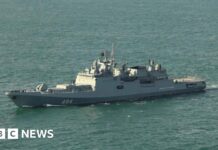 Russian warship fires warning shots near UK-registered yacht in Channel