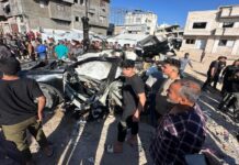 استشهاد 4 فلسطينيين في قصف الاحتلال مركبة غرب مدينة غزة