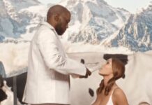 Kanye West’s most bizarre stunt yet as Kim Kardashian gets cosy with Lewis Hamilton