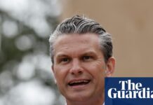 Pete Hegseth’s D-day speech on immigration condemned as ‘grotesque stupidity’