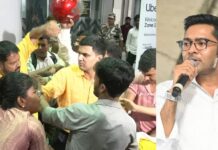 TMC-BJP Workers Clash At Kolkata Airport Ahead Of Abhishek Banerjee’s Arrival From Delhi: VIDEO