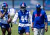 Cam Skattebo takes first big step after catastrophic injury as Giants camp looms