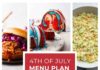 4th of July Menu Plan