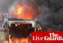 Family of Belfast victim appeals for calm and stresses ‘deeply valuable contribution’ of many migrants – UK politics live