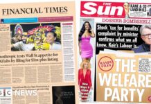 The Papers: ‘Mandelson files lay bare frustration’ and ‘The welfare party’