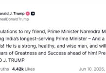 ‘Wise & Great Man’: Trump Congratulates PM Modi On 12 Years In Office