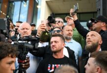 Who were the far-right agitators at the Henry Nowak protests in Southampton?