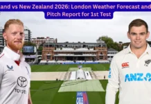 England vs New Zealand 2026: London Weather Forecast and Lord’s Pitch Report for first Test