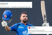 Fans erupt as Hashmatullah Shahidi leads by example with a stunning century against India in the 3rd ODI