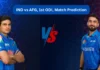 IND vs AFG, 1st ODI, Match Prediction: Who will today’s game between India and Afghanistan?