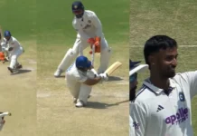 WATCH: Manav Suthar traps Rahmat Shah to complete five-wicket haul on Test debut – IND vs AFG