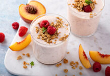 Peach Raspberry Smoothie