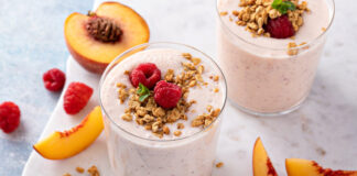 Peach Raspberry Smoothie