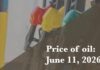 Current price of oil as of June 11, 2026