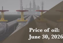 Current price of oil as of June 30 2026