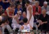 Knicks guard Jose Alvarado plows into former NYC Mayor Bloomberg during Game 3 of Finals