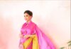 Madhuri Dixit Nene’s sari was naturally dyed with discarded marigold flowers