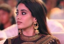 Janhvi Kapoor’s sari blouse features the most intricate mandala design