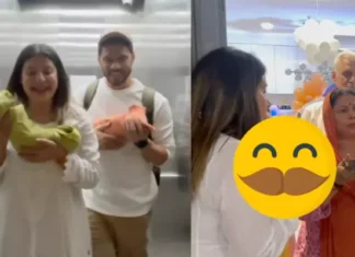 Sambhavna Seth Takes Her Twins Home After Six Days In Hospital, Gets A Grand Welcome At Home